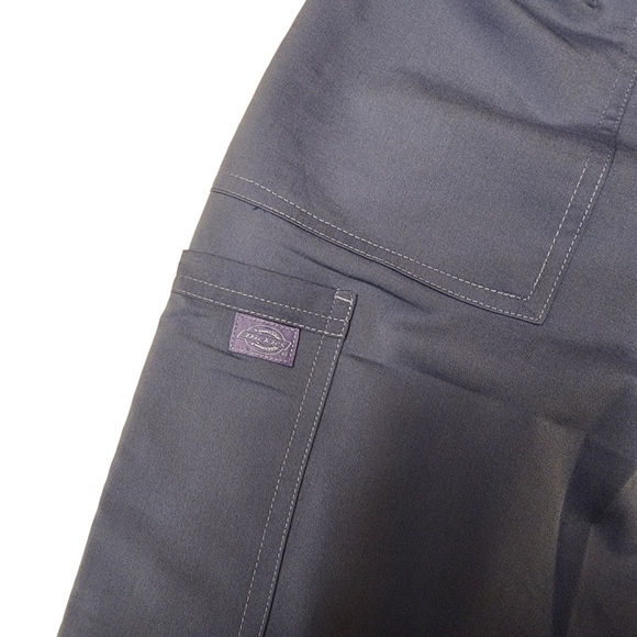 Dickies Womens Balance Petite Periwinkle Scrub Pants - Picture 7 of 14